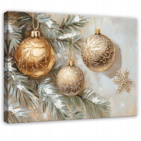 tableau arbre de noël pour chambre salon sur toile 120x80