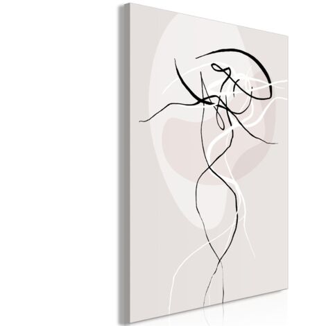 Tableau Beige Energy Vertical - 60 x 90 cm