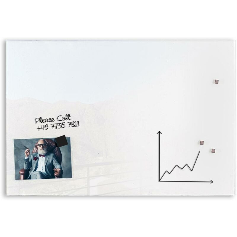 Tableau magnétique en verre Lisbonne 45 x 30 cm