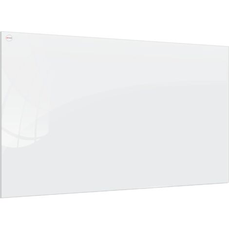 Tableau Blanc en Verre PREMIUM SUPERWHITE 60x40cm, Tableau Magnétique sans Cadre, Verre Trempé