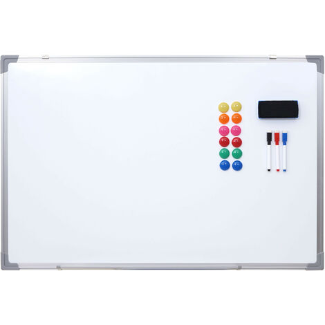 Tableau blanc HWC-C84, magnétique, accessoires inclus - 90x60cm