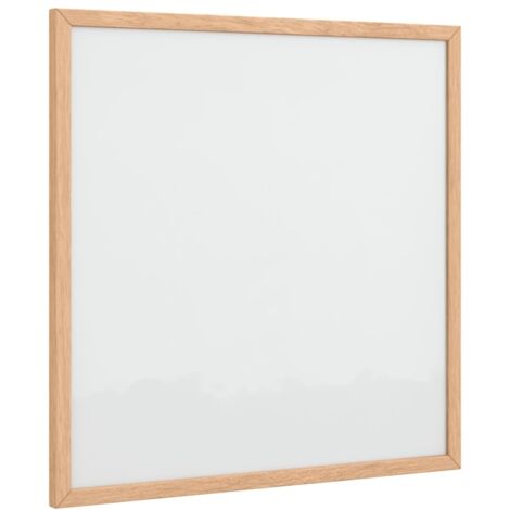 Tableau blanc magnétique avec cadre bois de pin massif 40x40 cm CFW872346