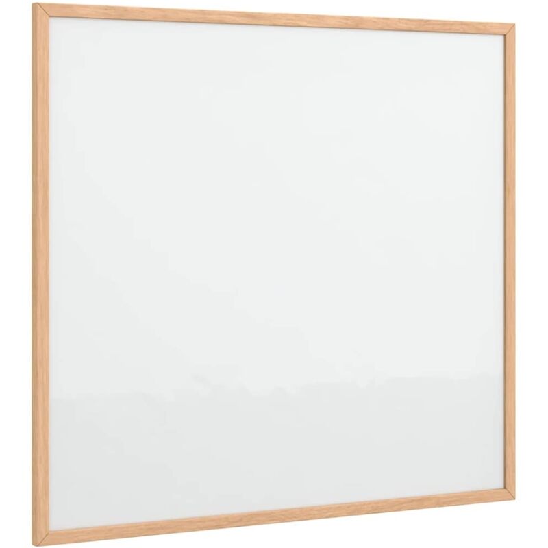 Tableau blanc magnétique avec cadre en pin massif 60 x 55 cm CFW886863