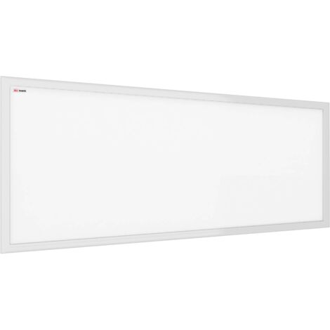 Tableau Blanc Magnétique Effaçable à Sec avec Cadre en Bois Blanc 30x70cm