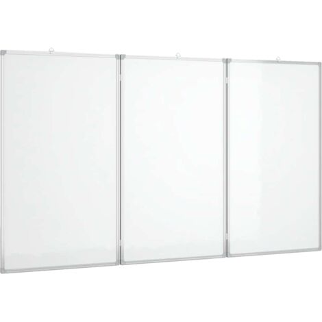 Tableau blanc magnétique pliable 120x80x1,7 cm aluminium CFW989184