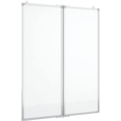 Tableau blanc magnétique pliable 80x100x1,7 cm aluminium CFW234507