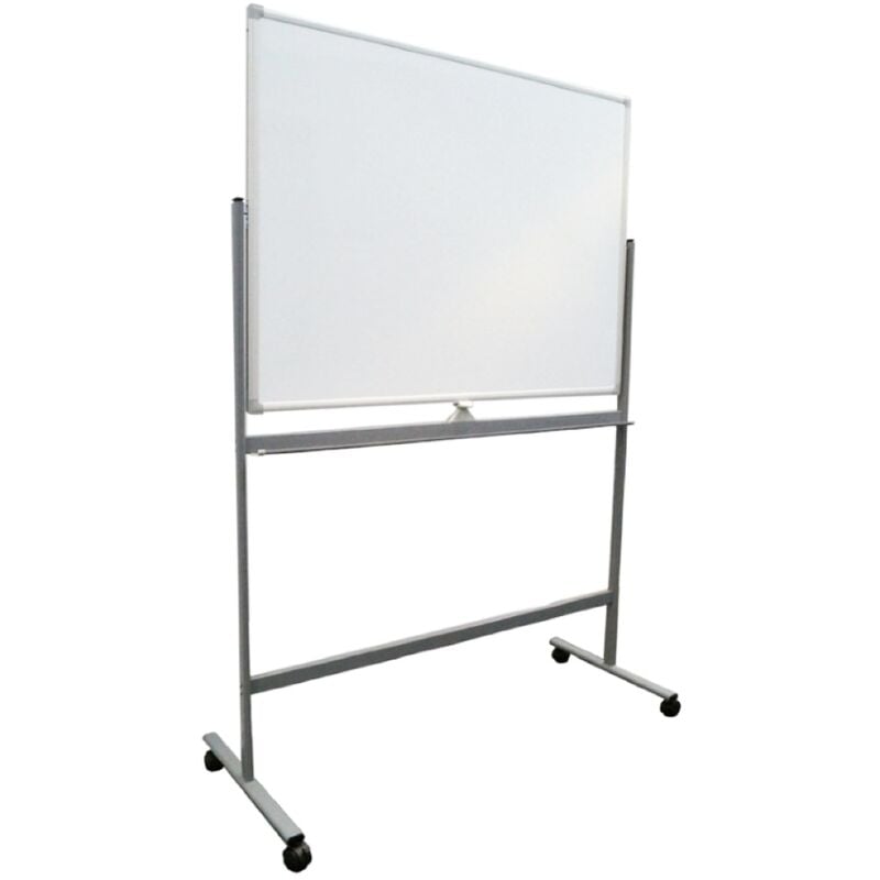 Vivol - Tableau blanc mobile - Double face - Magnétique - 90x120 cm
