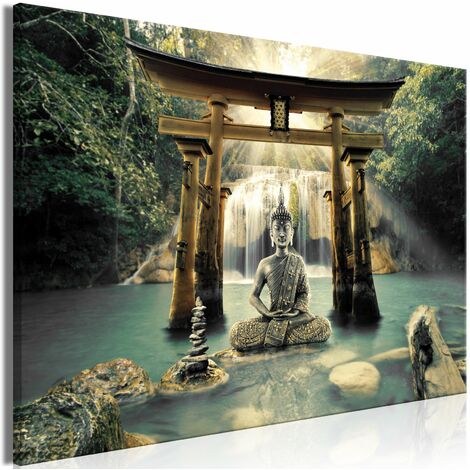 Impression Sur Toile Bouddha Moderne D'Images Artistiques,Tableau Bouddha  Style Zen, Toile Décorative Pour Salon Ou Chambre,3 Pièces 120 x 80cm  (toile