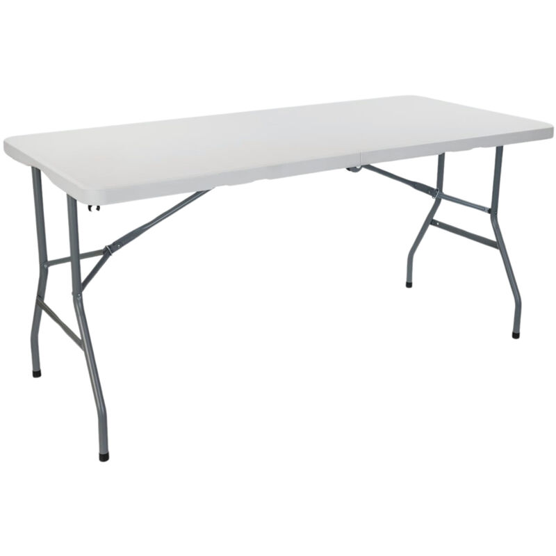 Table pliante 150cm Rectangulaire Blanche Traiteur 7house - Blanc