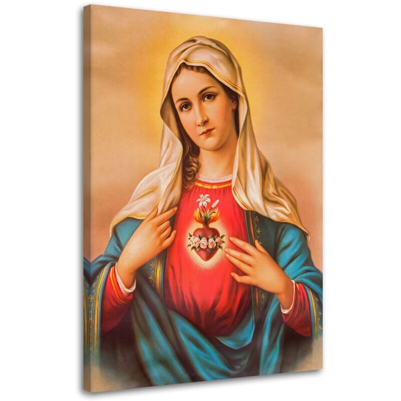 Image sur toile, Coeur de la Vierge Marie - 40x60