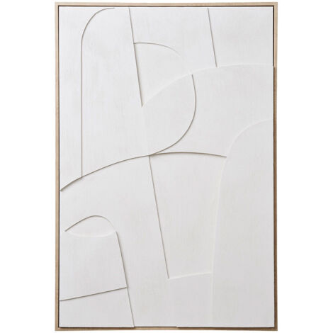 Tableau contemporain - Blanc - Madeline