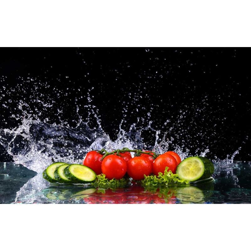 Hxadeco - Tableau cuisine regime salade d eté, 80x50cm