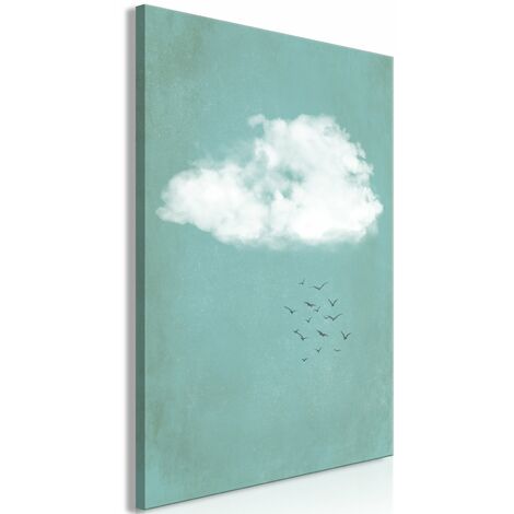 Tableau Cumulus et Oiseaux (1 Partie) Vertical - 60 x 90 cm