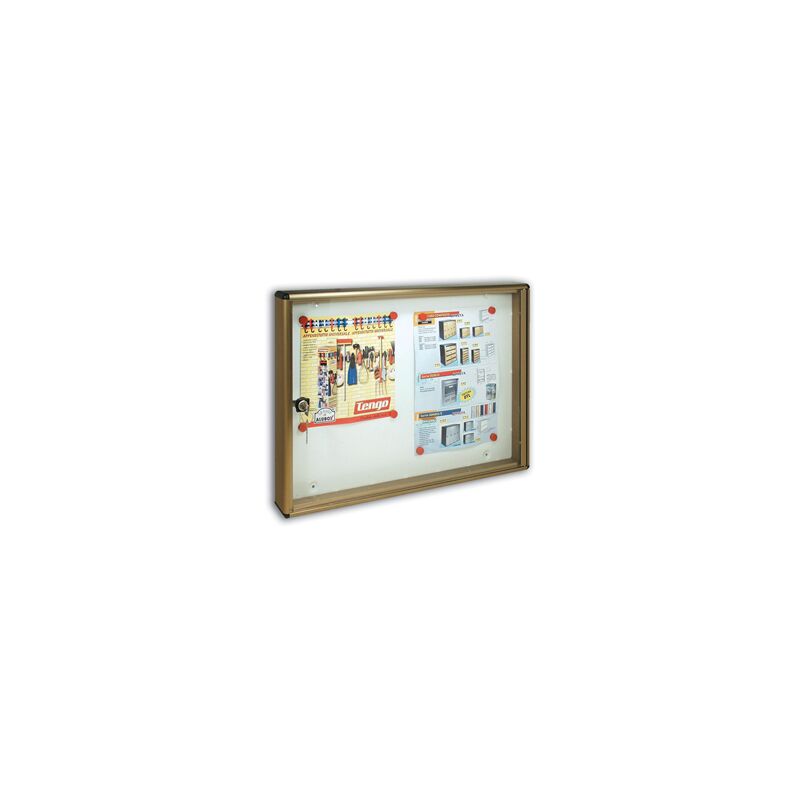 Alubox - tableau d'affichage porte-avis aluminium 40X55X5CM BC/2