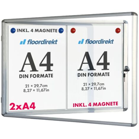 Porte-affiche Réglable A3/A4 Extérieur | Cadre Rotatif 360° étanche | Idéal Restaurant, Boutique, Musée