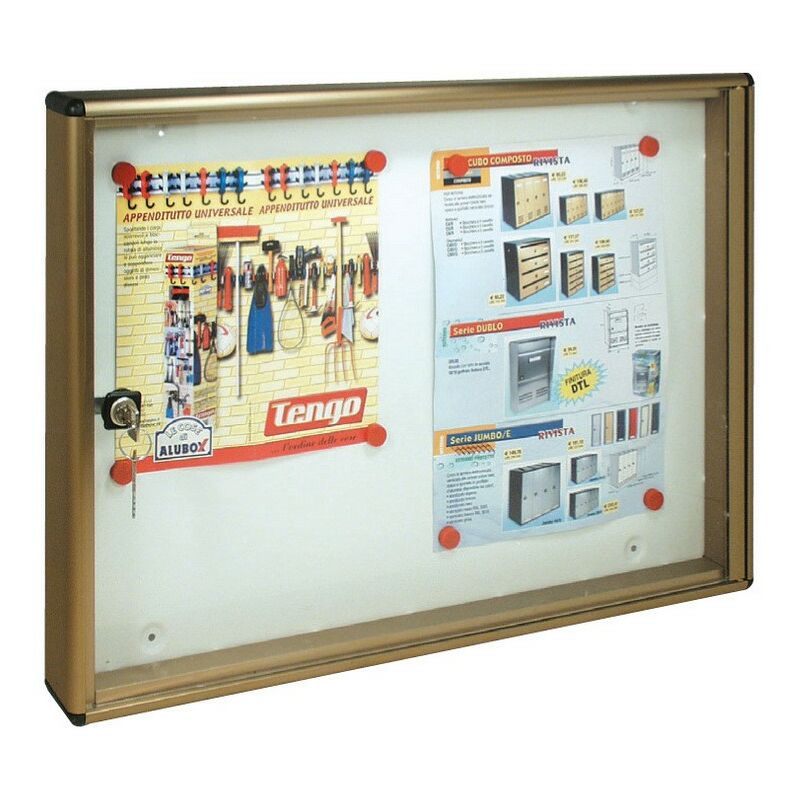 Tableau d'affichage magnétique bronzé mm.550x5x40h trimec - Salon