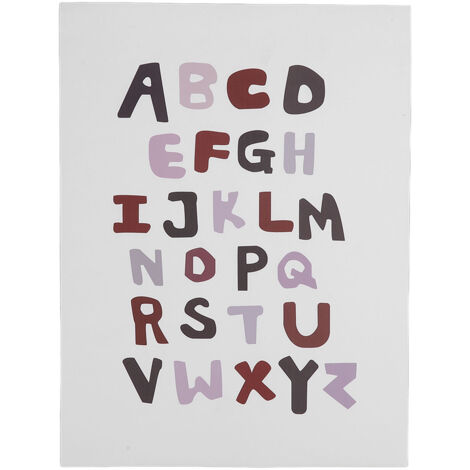 Tableau d'apprentissage mural imperméable pour bébé - Alphabet avec autocollants double face