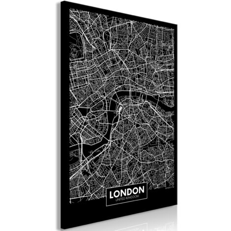 Tableau Dark Map of London (1 Part) Vertical