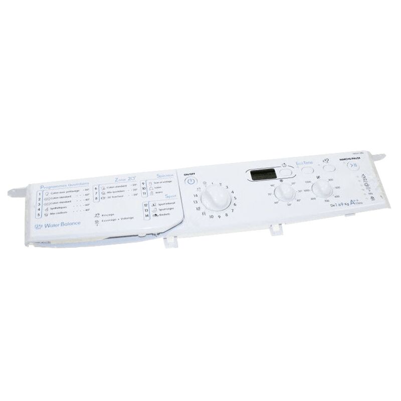Indesit - tableau de bord avec poignee du tiroir a produits pour lave...