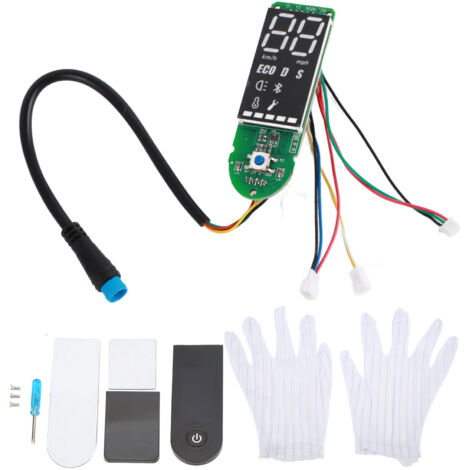 Tableau de Bord de Scooter électrique, Carte de Circuit Imprimé de Scooter électrique Bluetooth, Carte de Circuit Imprimé de Scooter électrique et Kit de Couverture D'écran pour M365 1S Pro Pro2