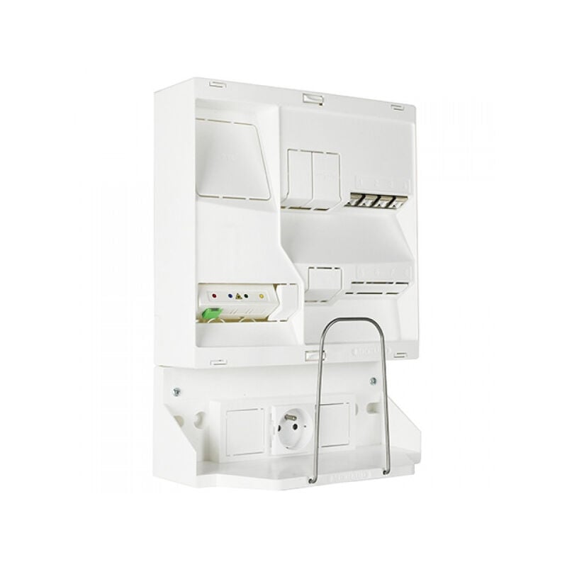 Tableau communication blueneo 4 RJ45 DTIo et zone attenante Michaud LB503