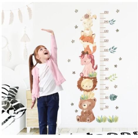 Tableau de Croissance - Mesure Stickers - PVC - Décoration Murale - Enfant - Mixte