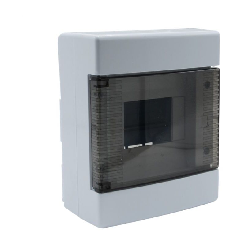Em Distribution - Tableau de distribution 5 modules 180x150x90mm IP40 - Porte transparente - avec rail din