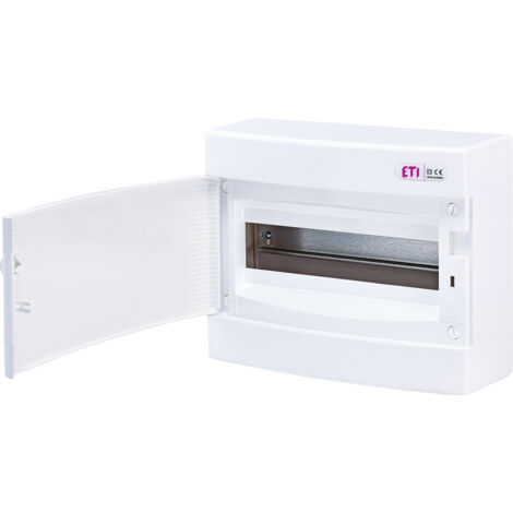 Tableau de distribution en saillie 12 modules IP40 porte blanche ECT12PO