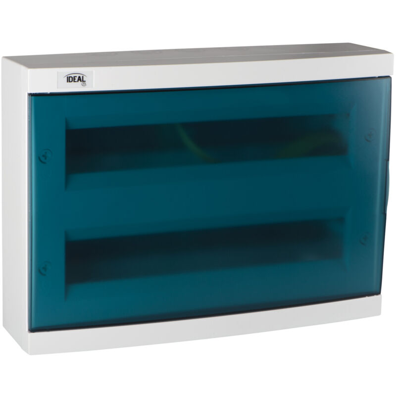 Kanlux - Tableau Électrique mural Blanc / bleu 2x18P Modules