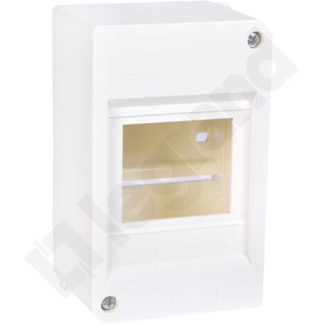 Tableau de distribution modulaire en saillie 1x 4 sans bornier ni couvercle IP30 S4 Legrand 605270