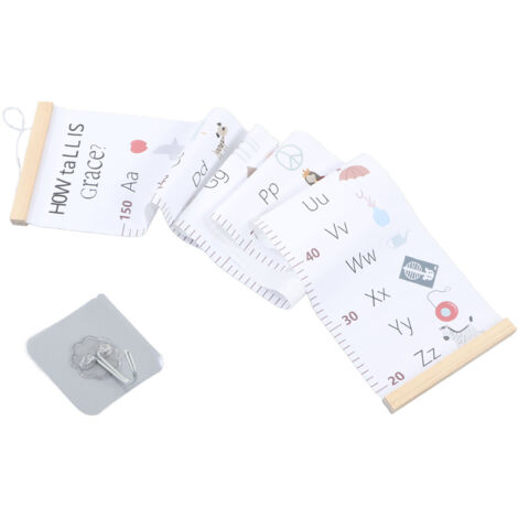 Tableau de Mesure de Taille pour Enfants - Mètre Mural Amovible pour Suivi Croissance Bébé