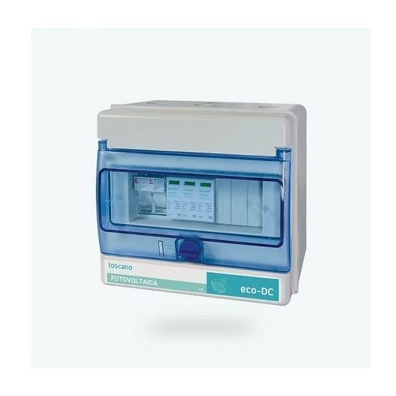 Tableau de protection photovoltaïque 2 strings/2 mppt F15A 1000VDC ECO-DC2I2F15XFV10P-S 10003959 by Toscano