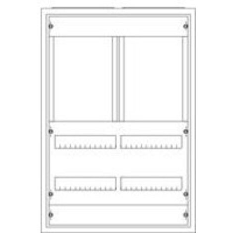 Tableau de répartition ABB, 800 mm x 550 mm x 215 mm ( Prix pour 1 )