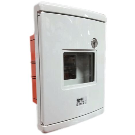 Tableau de secours d'encastrement Gewiss 4 modules gris GW42232
