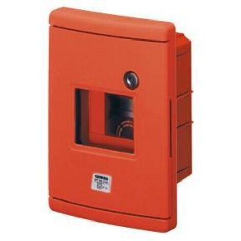 Tableau de secours Gewiss d'encastrement 4 modules rouge GW42231