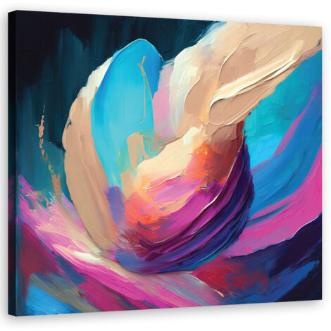 Tableau déco Abstraction colorée 50x50