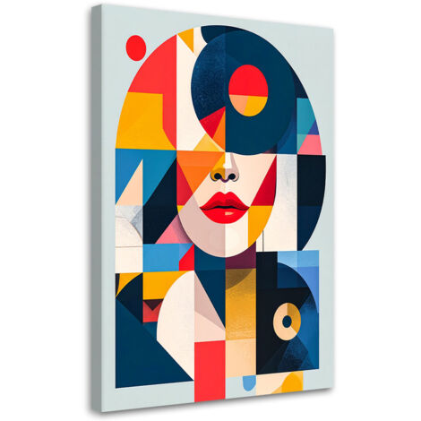 Tableau déco Abstraction Femme Bauhaus 40x60