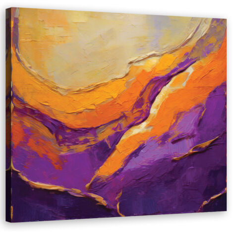 Tableau déco Abstraction peinte Lila 40x40