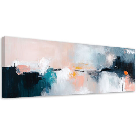 Tableau déco Abstrait couleur pastel 90x30