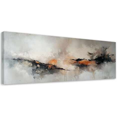 Tableau déco Abstrait industriel Explosion de couleurs 90x30