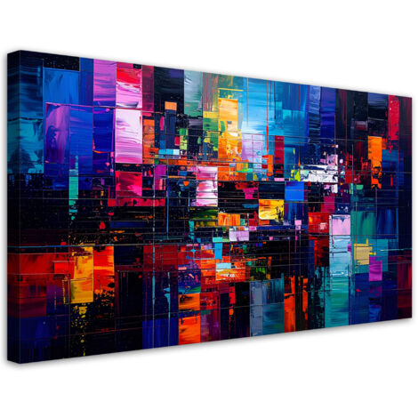 Tableau déco Abstrait moderne coloré 80x40
