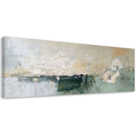 Tableau déco Abstrait moderne vert 90x30