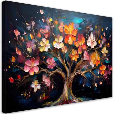 Tableau déco Arbre de vie coloré Abstraction 60x40