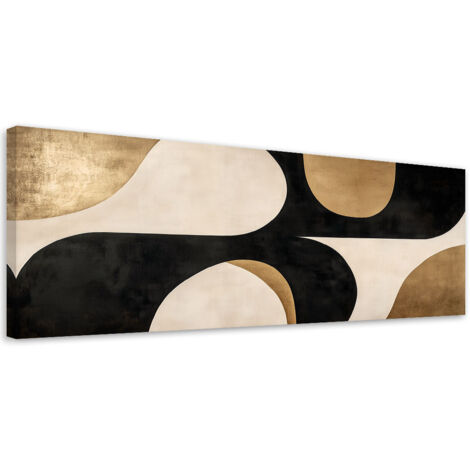 Tableau déco Arcs Abstraction Aquarelle Beige 90x30