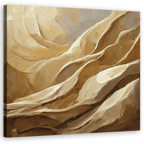 Tableau déco Beige Boho Abstrait 50x50