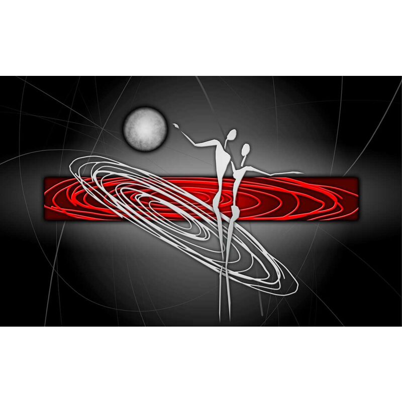 Hxadeco - Tableau deco centre de galaxie, impression sur toile, made in france - 80x50 cm