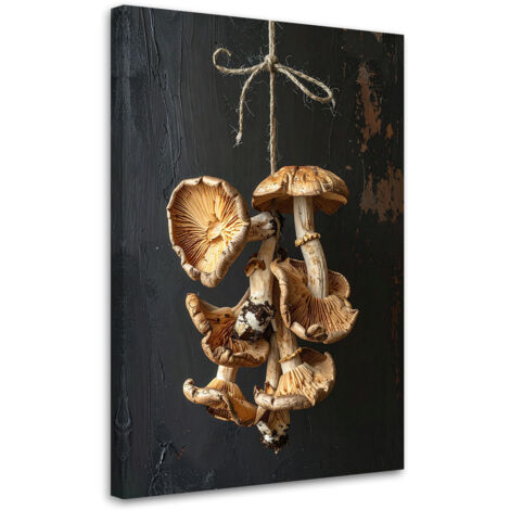 Tableau déco Champignons séchés 60x90