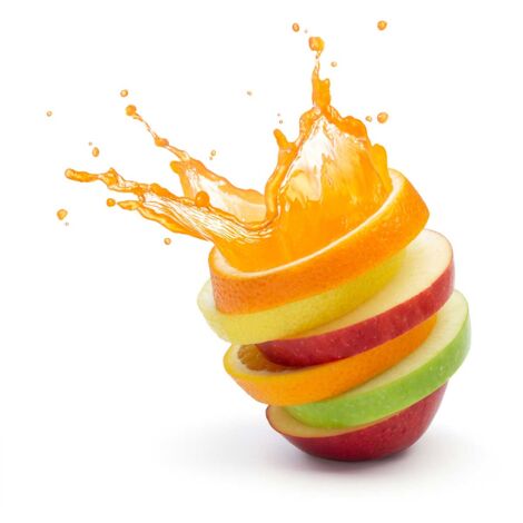 Tableau déco cuisine jus d'orange 50x50 cm – Impression UVgel pour netteté parfaite – Finition toile intissé premium – Hxadeco