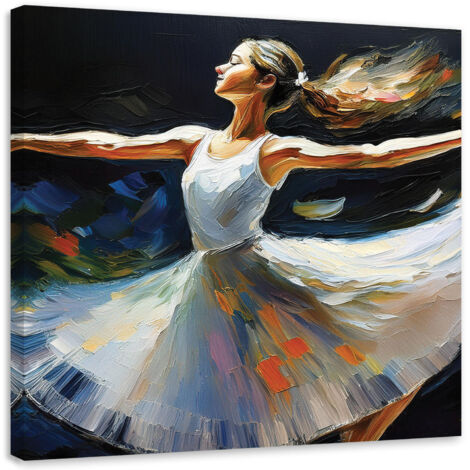 Tableau déco Danse de la femme ballerine 60x60