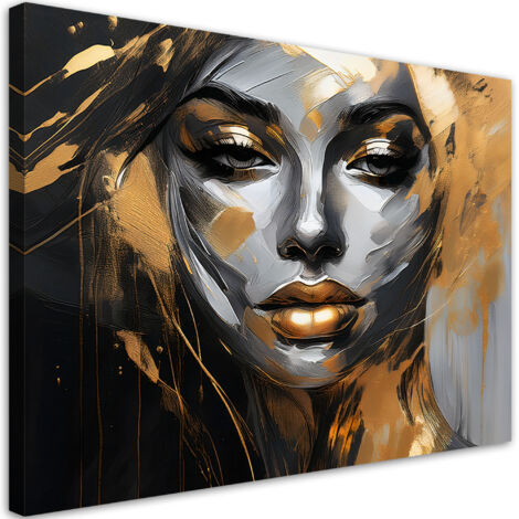 Tableau déco Femme visage glamour 60x40